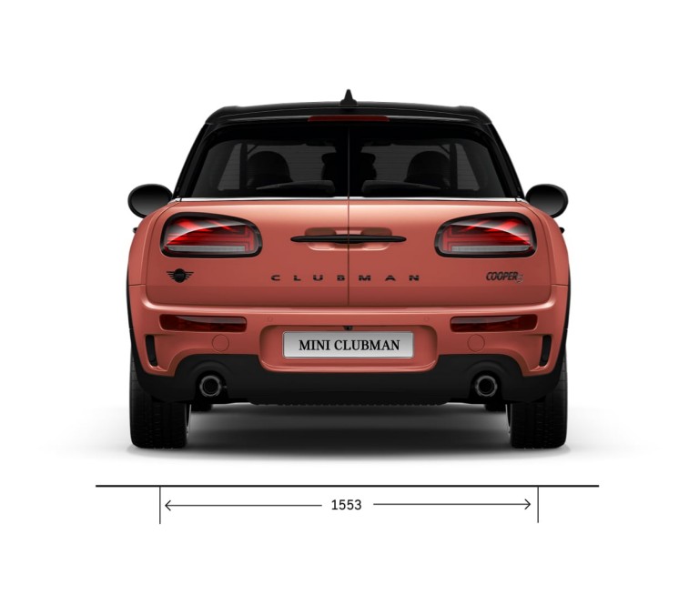 MINI Cooper – rear view – dimensions