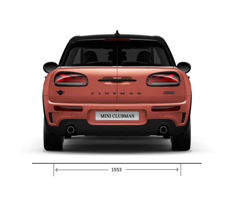 MINI Cooper – rear view – dimensions